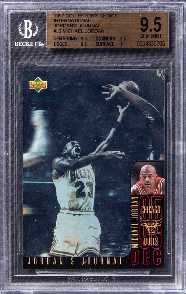 1997-98 UD Collector's Choice International Jordan's Journal Michael Jordan #J2 card image
