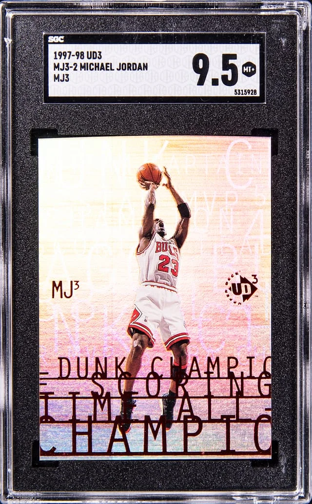 1997-98 UD3 MJ# Michael Jordan #MJ3-2 card image