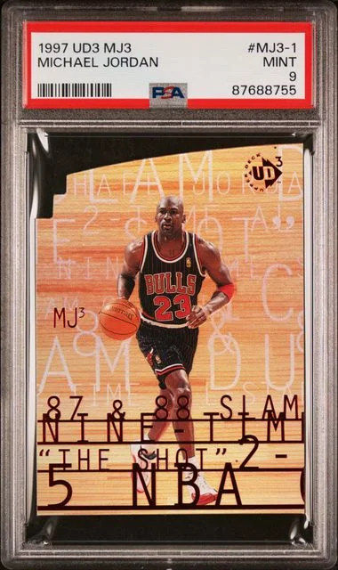 1997-98 UD3 MJ3 Michael Jordan #MJ3-1 card image