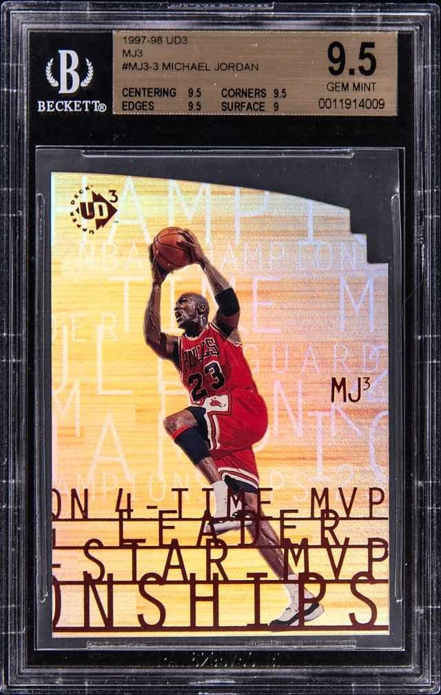 1997-98 UD3 MJ3 Michael Jordan #MJ3-3 card image