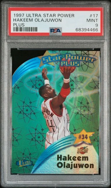1997-98 Ultra Hakeem Olajuwon Star Power Plus #17 card image