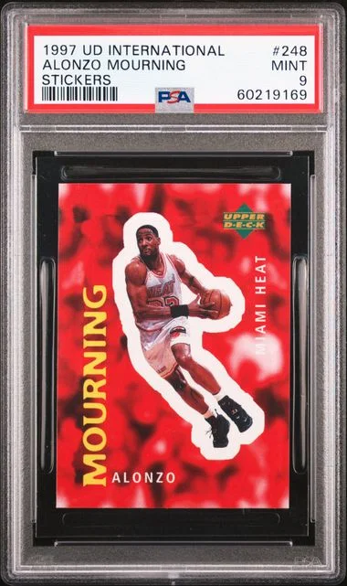 1997-98 Upper Deck Alonzo Mourning International Stickers #248 card image