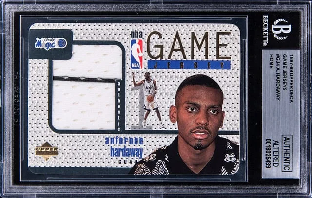 1997-98 Upper Deck Anfernee Hardaway Game Jerseys #JG4 card image