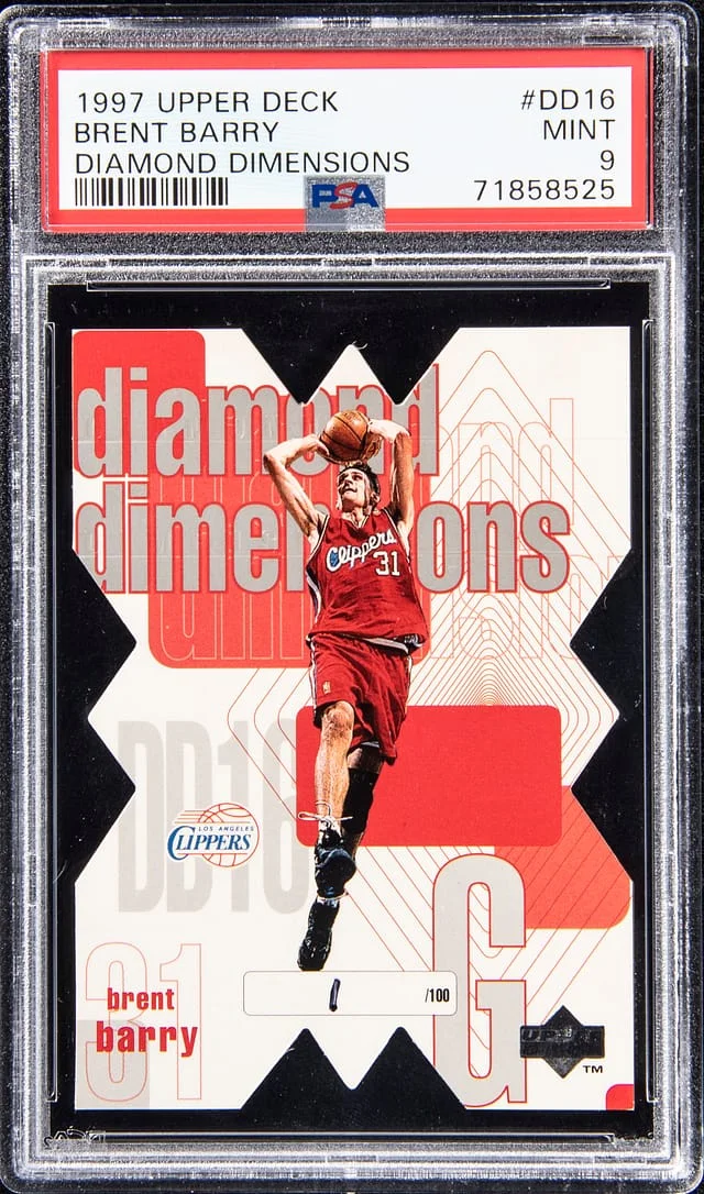 1997-98 Upper Deck Brent Barry Diamond Dimensions #DD16 card image