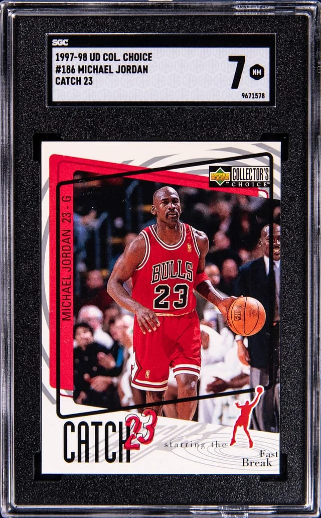 1997-98 Upper Deck Choice Michael Jordan Catch 23 #106 card image