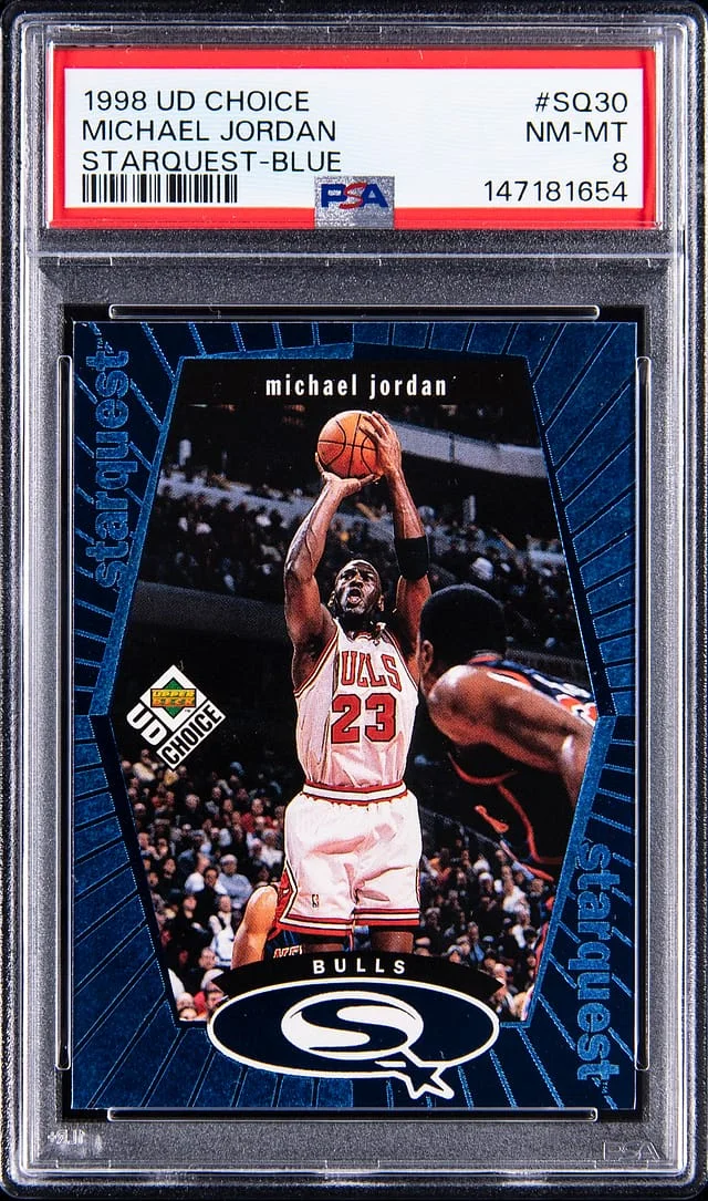 1997-98 Upper Deck Choice Michael Jordan Starquest Blue #SQ30 card image