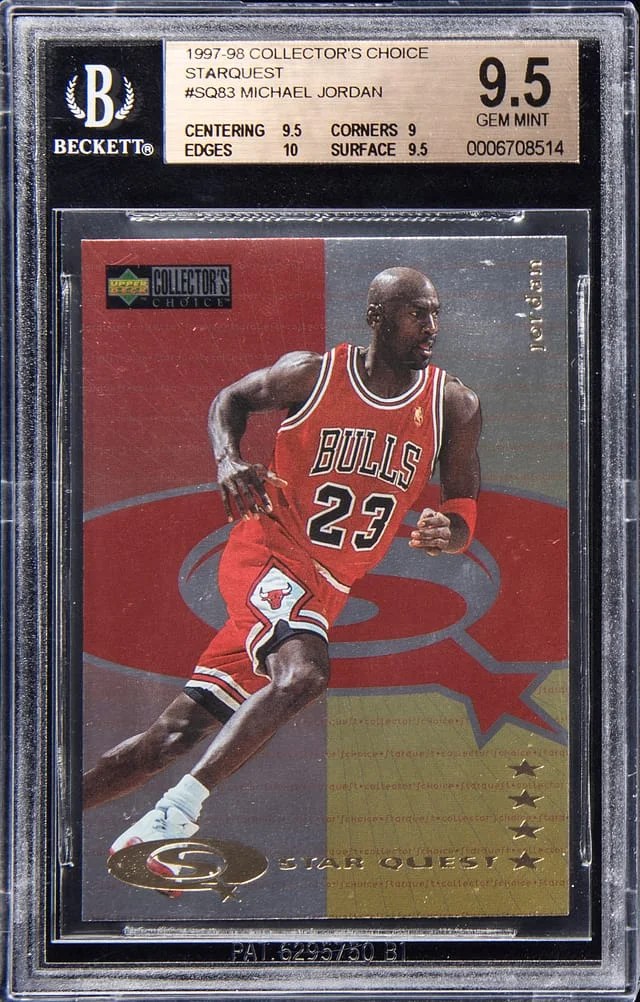 1997-98 Upper Deck Collector's Choice Michael Jordan Starquest #SQ83 card image