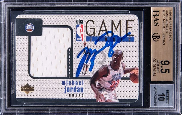 1997-98 Upper Deck Game Jersey Michael Jordan #GJ13 card image