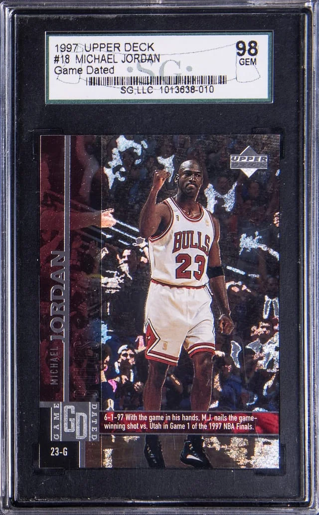 1997-98 Upper Deck Michael Jordan Game Dated #18 card image