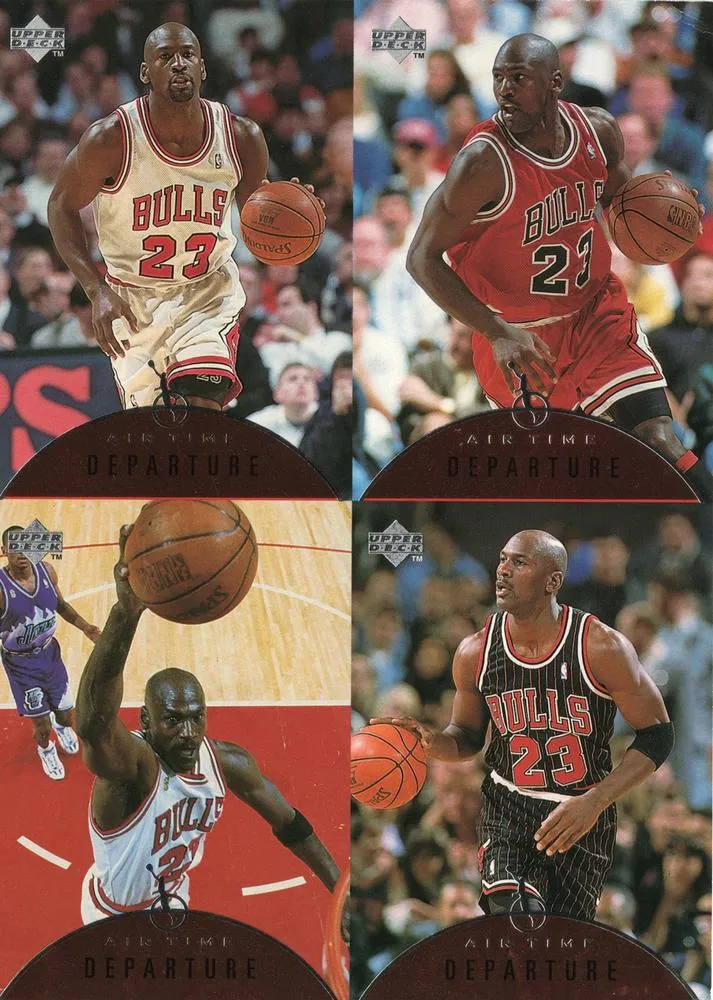 1997-98 Upper Deck Michael Jordan Air Time Jumbos (5x7) #20 card image