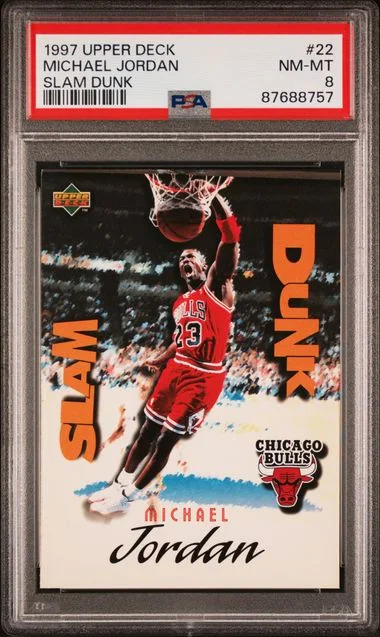 1997-98 Upper Deck Michael Jordan Slam Dunk #22 card image