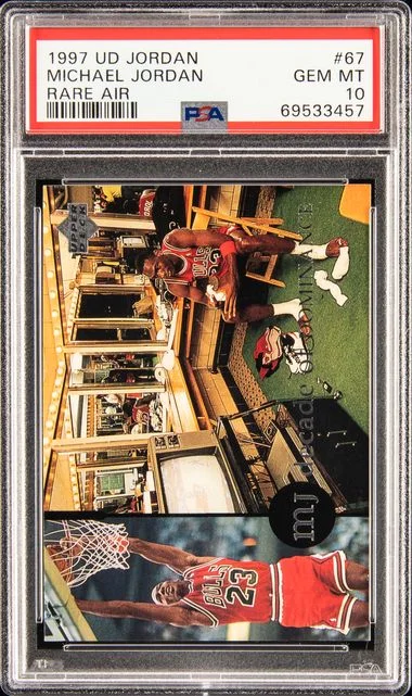 1997-98 Upper Deck Michael Jordan MJ Rare Air #67 card image
