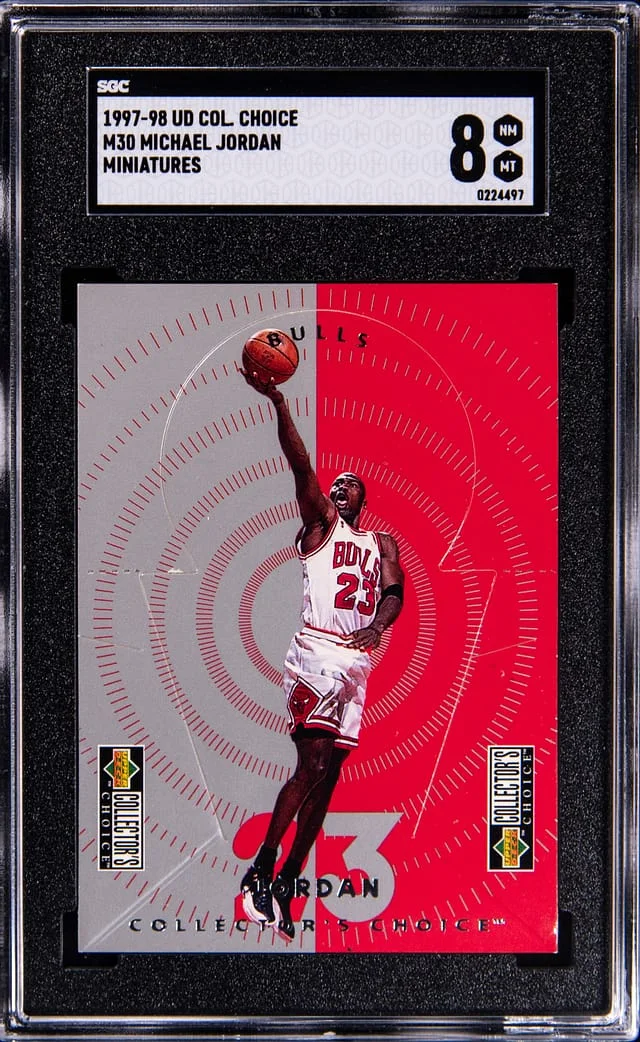1997-98 Upper Deck Michael Jordan Collector Choice Miniatures #M30 card image