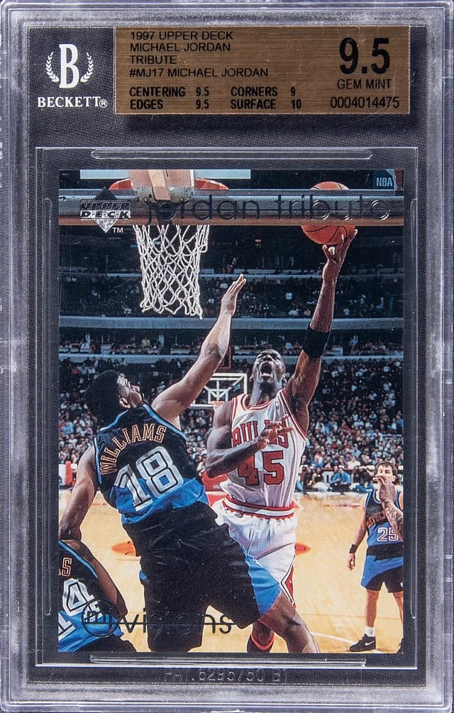 1997-98 Upper Deck Michael Jordan Tribute #MJ17 card image