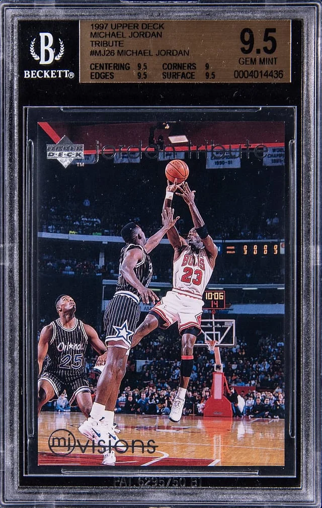 1997-98 Upper Deck Michael Jordan Tribute #MJ26 card image