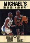 1997-98 Upper Deck Michael Jordan's Marquee Matchups Michael Jordan #MM1 card image