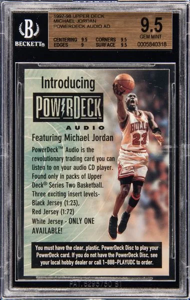 1997-98 Upper Deck PowerDeck Audio Michael Jordan #no-number card image