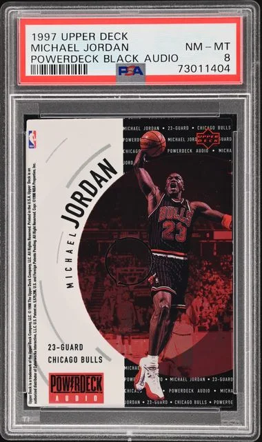 1997-98 Upper Deck PowerDeck Black Audio Michael Jordan #no-number card image