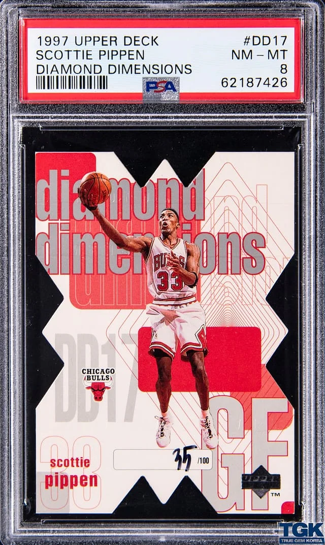 1997-98 Upper Deck Scottie Pippen Diamond Dimensions #DD17 card image