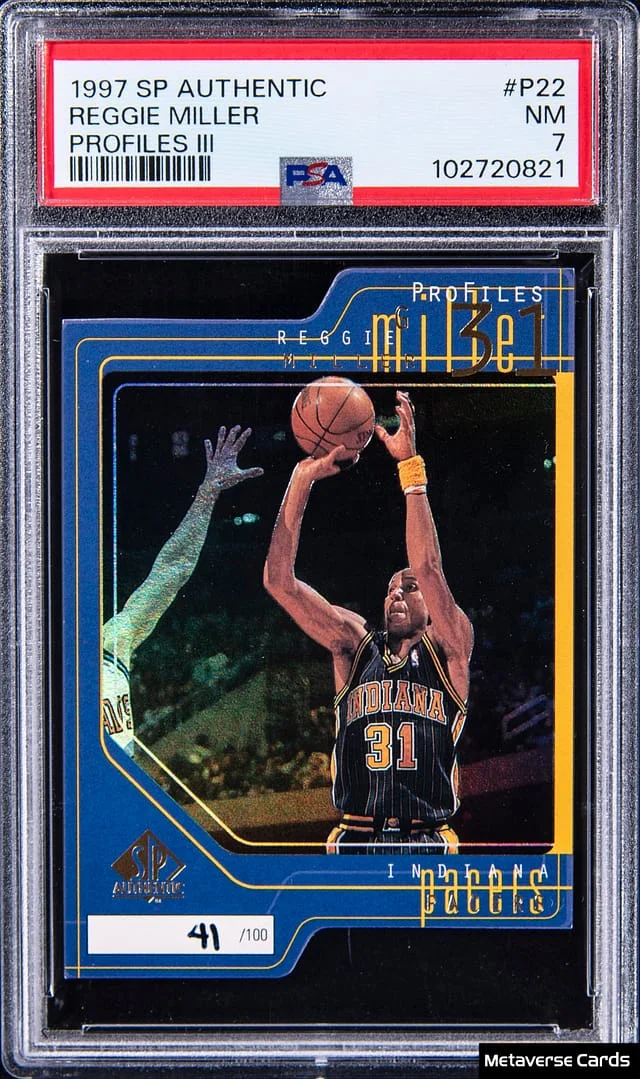 1997-98 Upper Deck SP Authentic Reggie Miller Profiles III #P22 card image