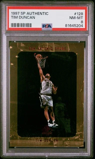 1997-98 Upper Deck SP Authentic Tim Duncan #128 card image