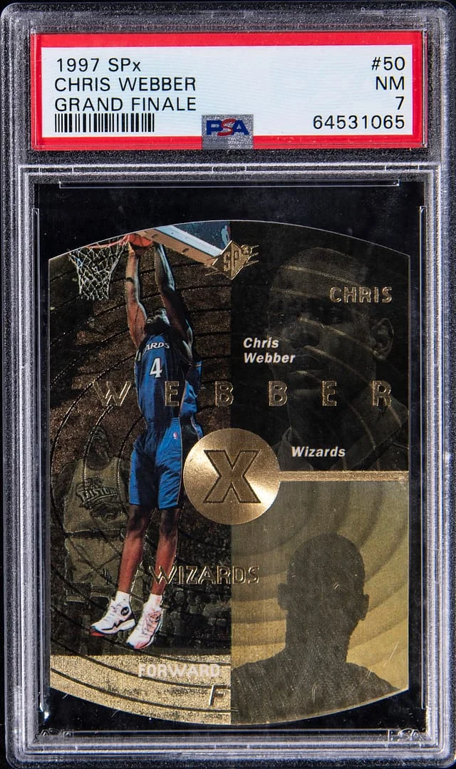 1997-98 Upper Deck SPx Chris Webber Grand Finale #50 card image