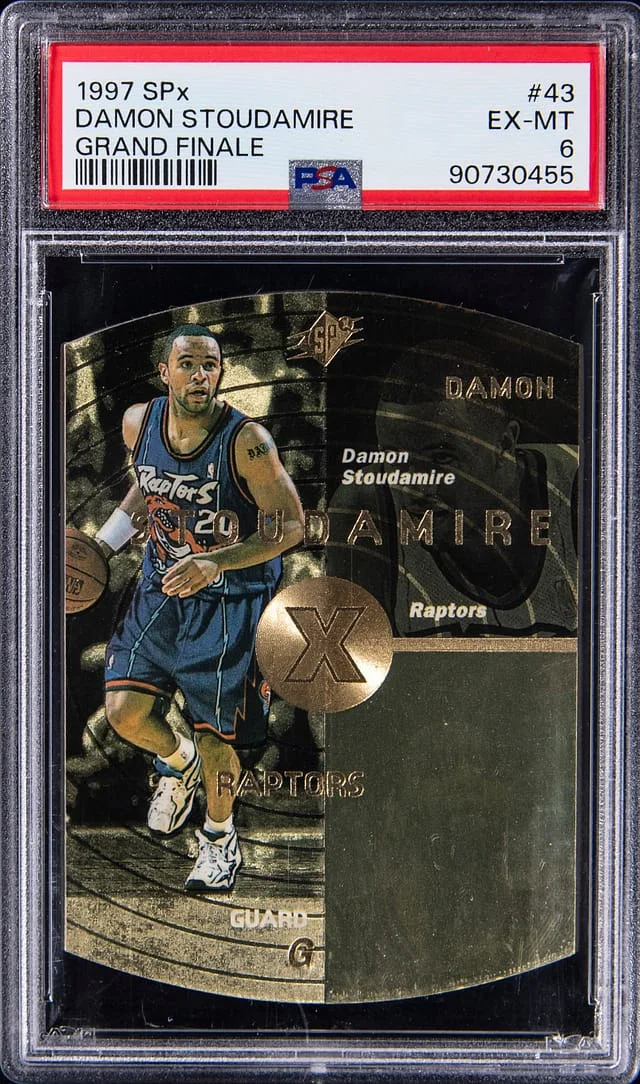 1997-98 Upper Deck SPx Damon Stoudamire Grand Finale #43 card image