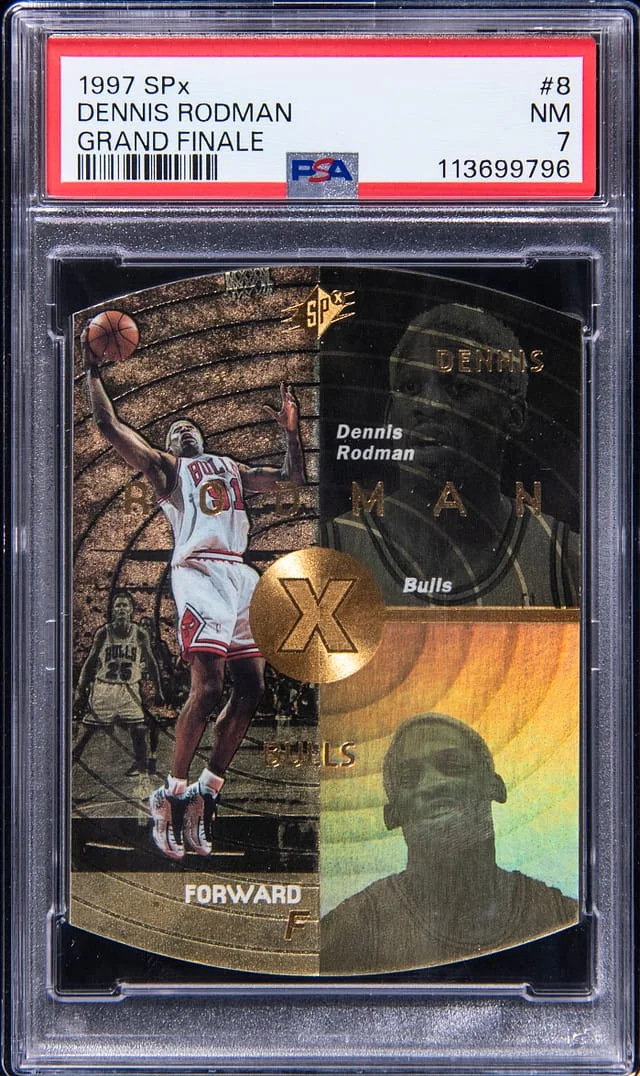 1997-98 Upper Deck SPx Dennis Rodman Grand Finale #8 card image