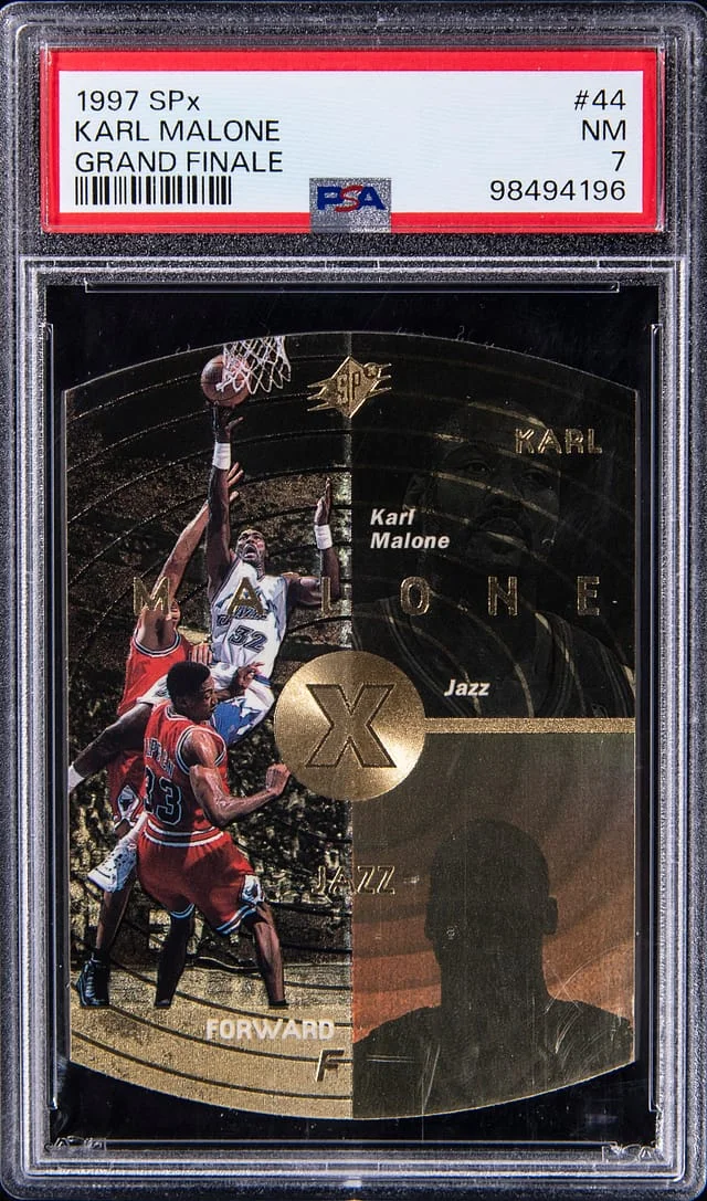 1997-98 Upper Deck SPx Karl Malone Grand Finale #44 card image