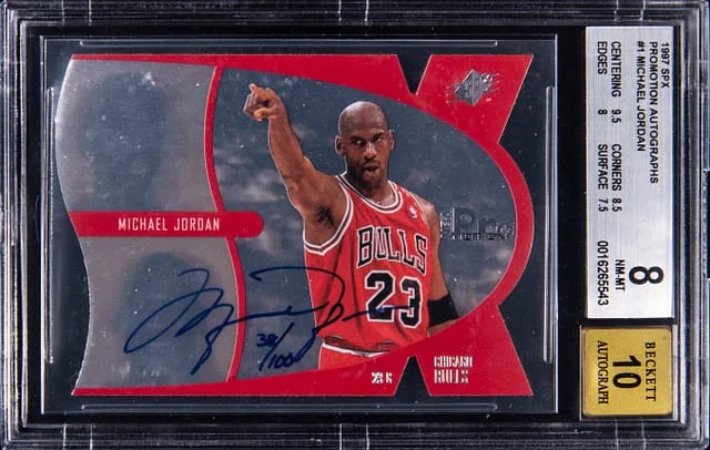 1997-98 Upper Deck SPx Michael Jordan ProMotion Die-Cut #1 card image