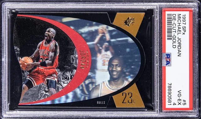 1997-98 Upper Deck SPx Michael Jordan Die-Cut #SPX5 card image