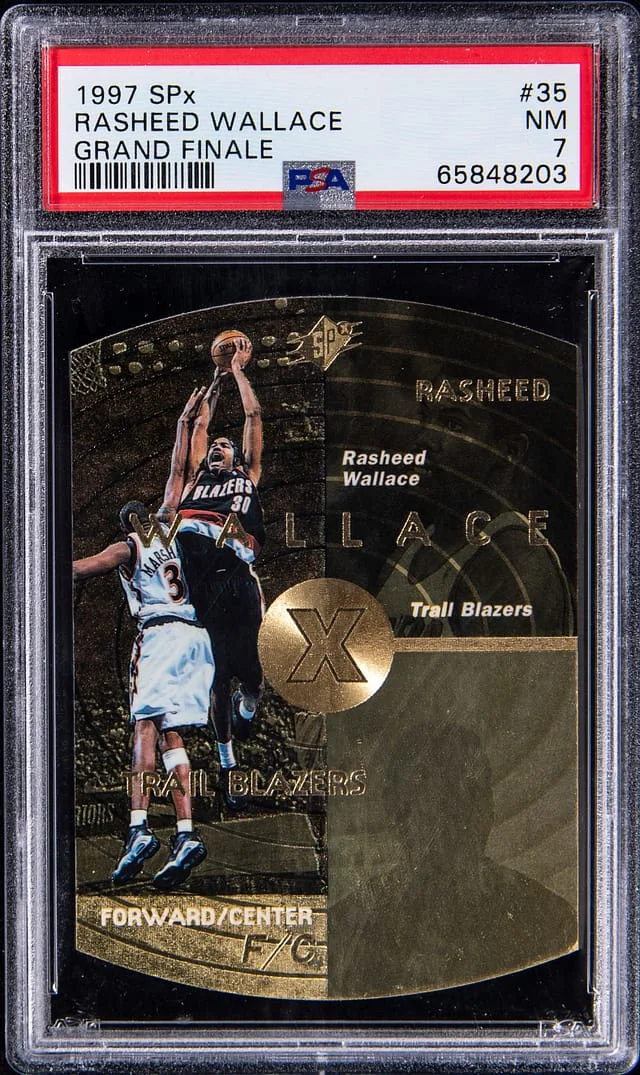 1997-98 Upper Deck SPx Rasheed Wallace Grand Finale #35 card image