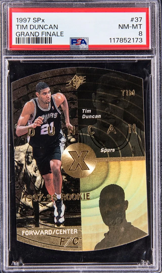 1997-98 Upper Deck SPx Tim Duncan Silver #37 card image