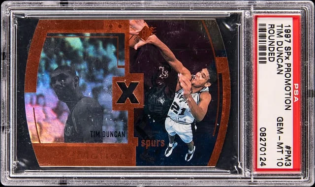 1997-98 Upper Deck SPx Tim Duncan Promo Rounded #PM3 card image