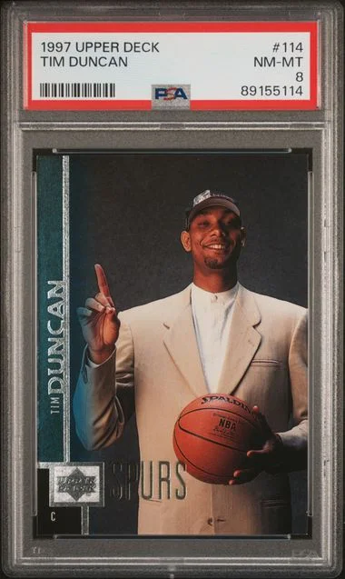 1997-98 Upper Deck Tim Duncan #114 card image