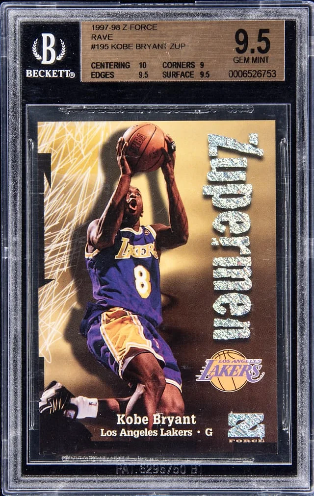 1997-98 Z-Force Kobe Bryant Rave #195 card image