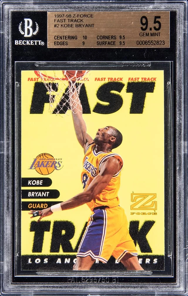 1997-98 Z-Force Kobe Bryant Fast Track #2 card image