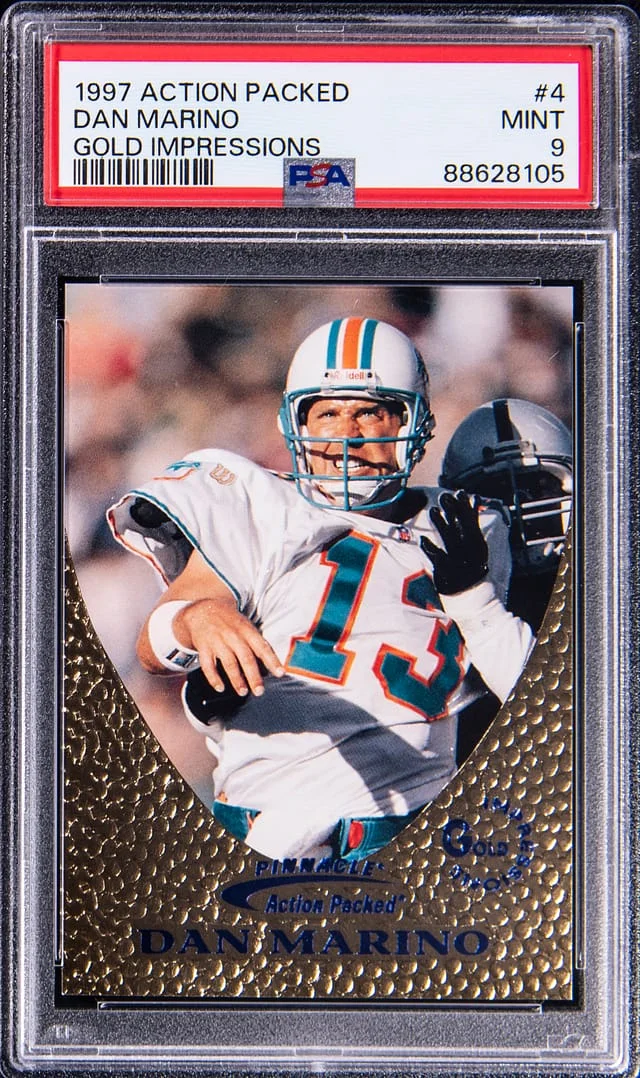 1997 Action Packed Gold Impressions Dan Marino #4 card image