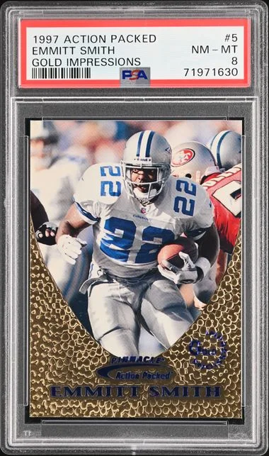 1997 Action Packed Gold Impressions Emmitt Smith #5 card image
