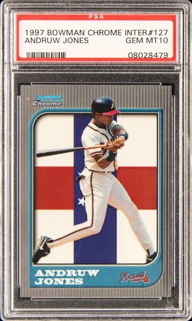 1997 Bowman Chrome Andruw Jones International #127 card image