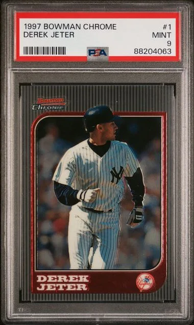 1997 Bowman Chrome Derek Jeter #1 card image