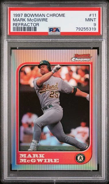 1997 Bowman Chrome Mark Mcgwire Refractor #11 card image