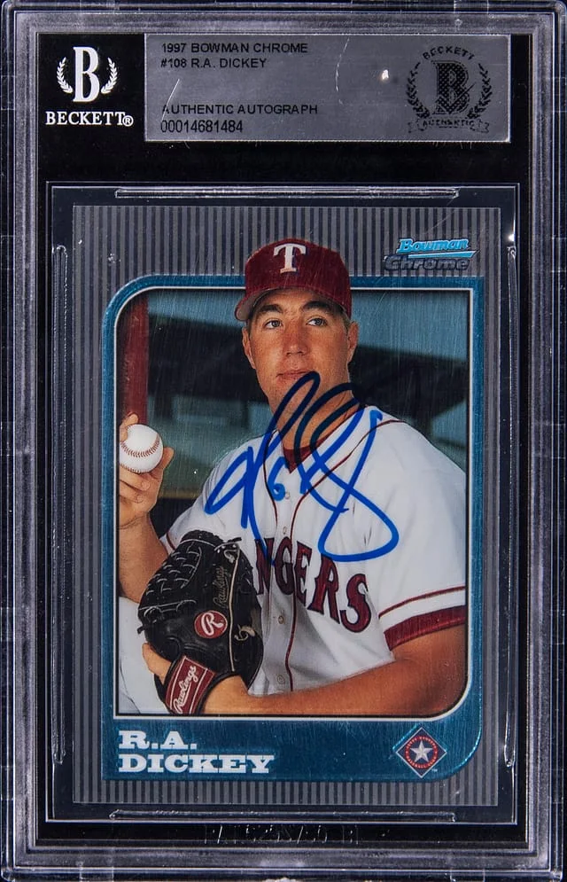1997 Bowman Chrome R.A. Dickey #108 card image