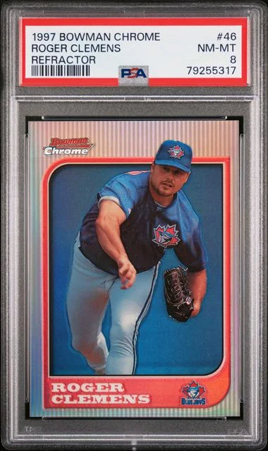 1997 Bowman Chrome Roger Clemens Refractor #46 card image