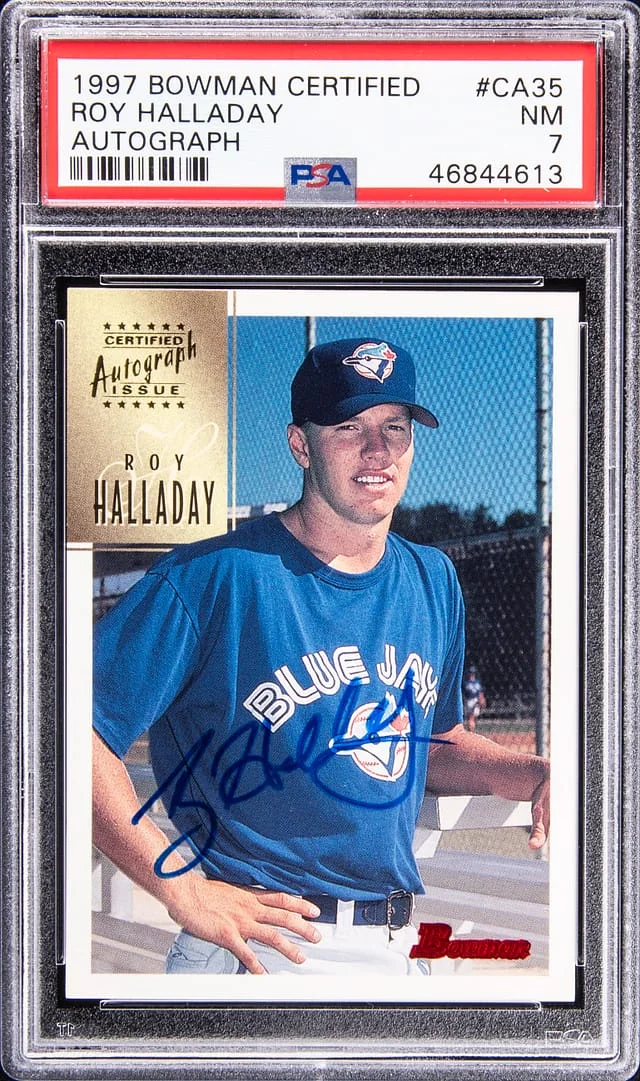 1997 Bowman Roy Halladay Certified Autograph #CA35 card image