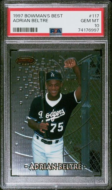 1997 Bowman's Best Adrian Beltre #117 card image