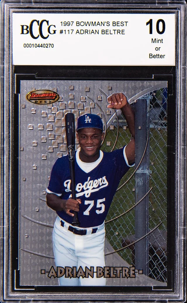 1997 Bowman's Best Adrian Beltre - BCCG MINT 10 #117 card image