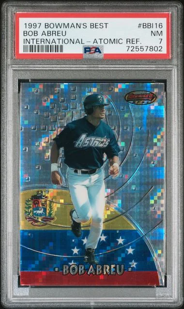 1997 Bowman's Best Bobby Abreu International #BBI16 card image