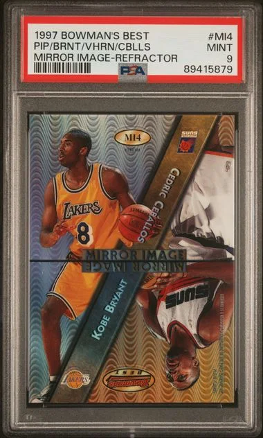 1997 Bowman's Best C.Ceballos/K.Van Horn/K.Bryant/S.Pippen Mirror Image Refractor #MI4 card image