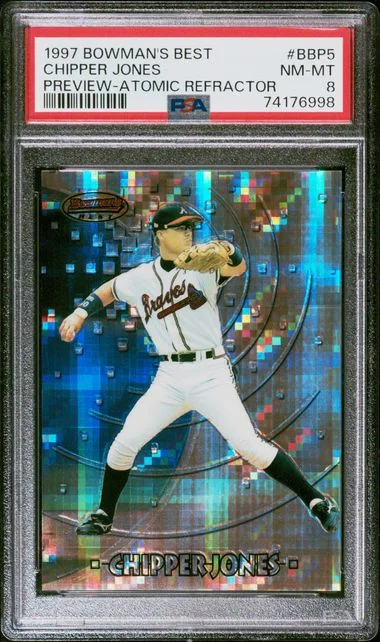 1997 Bowman's Best Chipper Jones Preview #BBP5 card image